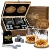 Whisiskey Luxe Whiskey Set - Incl. 2 Whiskey Glazen, 8 Whiskey Stones, 2 Onderzetters, Fluwelen Opbergzak, Opbergbox - Whisky Geschenkdoos - Glas - Herbruikbare IJsblokjes - Cadeau Voor Man & Vrouw -Keukenbenodigdheden 1200x1172 7