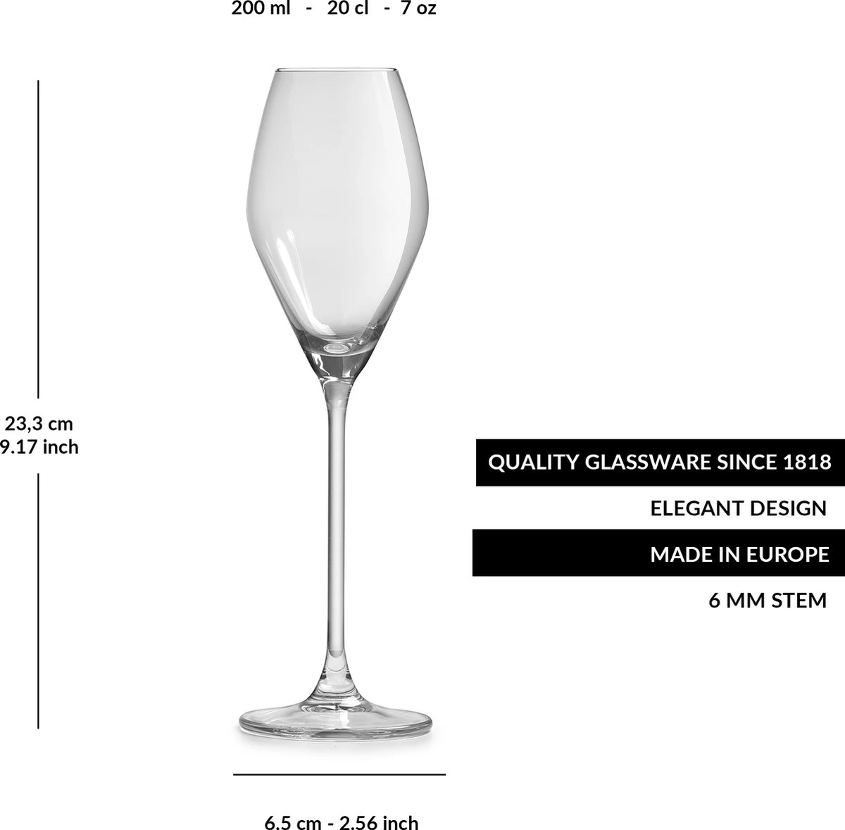 Libbey Champagneglas Iduna – 200 Ml / 20 Cl - Set Van 6 - Elegant Design - Hoge Kwaliteit - Vaatwasserbestendig 6 Libbey Champagneglas Iduna – 200 Ml / 20 Cl - Set Van 6 - Elegant Design - Hoge Kwaliteit - Vaatwasserbestendig - Afbeelding 4