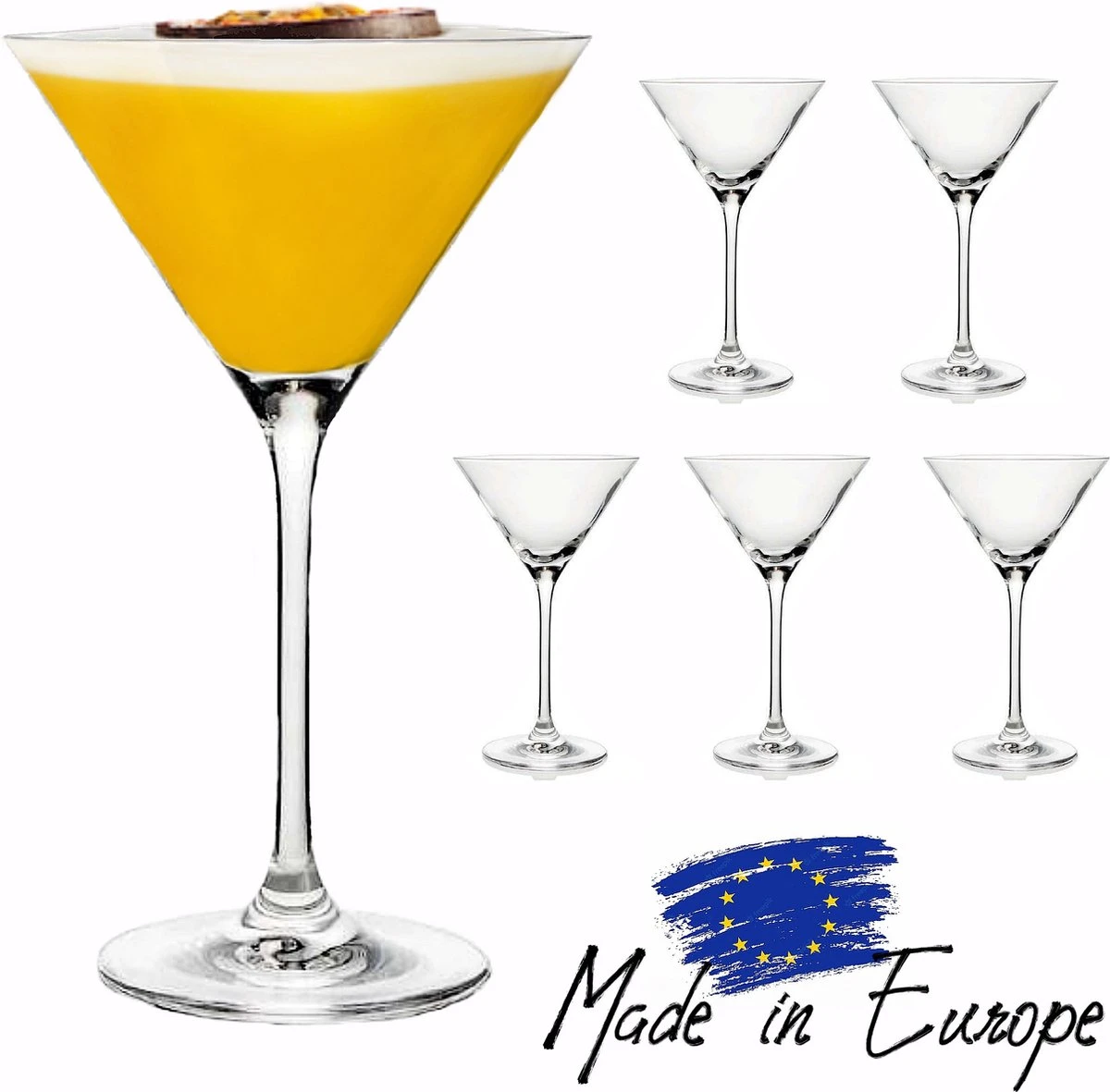 TEN Kristallen Espresso Martini Glazen 6 Stuks - Espresso Glazen 240ml + 40 Cocktail Recepten 3 TEN Kristallen Espresso Martini Glazen 6 Stuks - Espresso Glazen 240ml + 40 Cocktail Recepten