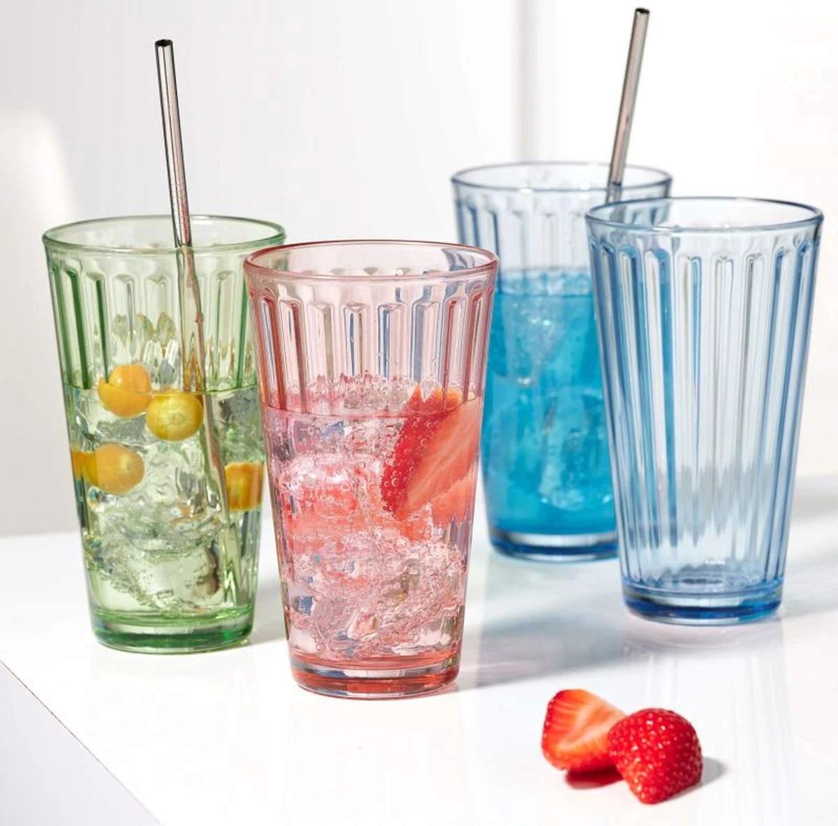 CasaLupo Longdrinkglazen Lawe Rose 400 Ml - 6 Stuks 4 CasaLupo Longdrinkglazen Lawe Rose 400 Ml - 6 Stuks - Afbeelding 2