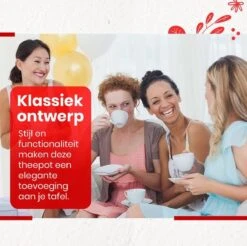 Procidi® Glazen Theepot Met Filter - Theekan Met Infuser - Dubbelwandig Borosilicaat Glas - Thee Thermoskan - Koffiekan 950 ML - Teapot -Keukenbenodigdheden 1200x1195 4