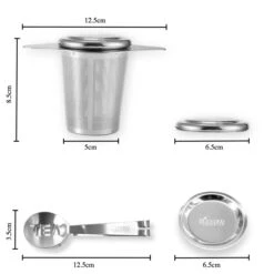 Theezeef Met Handvat Inclusief Lekplaatje En Kruiden Knijper - Thee Ei Voor Losse Thee - Theefilter Voor Losse Thee - Thee Infuser -Keukenbenodigdheden 1200x1198 59