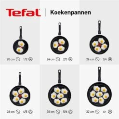 Tefal Ultimum - Pannenset - 3 Stuks | Koekenpan 24cm | Koekenpan 28cm | Wokpan 28cm | INDUCTIE - PFAS-vrij -Keukenbenodigdheden 1200x1200 1133