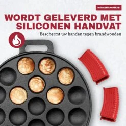 MM Brands Poffertjespan - Poffertjesmaker - Inductie / Oven / BBQ - Inclusief Handvat, Borstel En Vorken 15 MM Brands Poffertjespan - Poffertjesmaker - Inductie / Oven / BBQ - Inclusief Handvat, Borstel En Vorken -Keukenbenodigdheden 1200x1200 1194