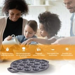 CuisiNoon® Poffertjespan Premium - Complete Poffertjesmaker Set - Inclusief Bakboek -Keukenbenodigdheden 1200x1200 1207