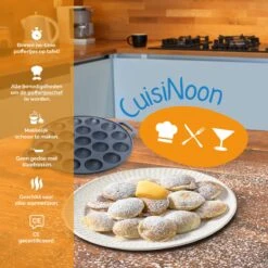 CuisiNoon® Poffertjespan Premium - Complete Poffertjesmaker Set - Inclusief Bakboek -Keukenbenodigdheden 1200x1200 1208