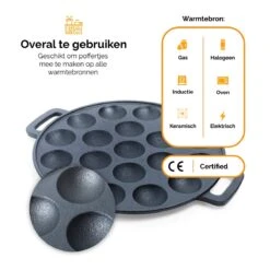 CuisiNoon® Poffertjespan Premium - Complete Poffertjesmaker Set - Inclusief Bakboek -Keukenbenodigdheden 1200x1200 1210