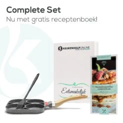 Culistar Pannenkoekenpan Inductie - Pancake Pan - Omeletpan - Omeletmaker - Eierpan - Inclusief Receptenboekje -Keukenbenodigdheden 1200x1200 1242