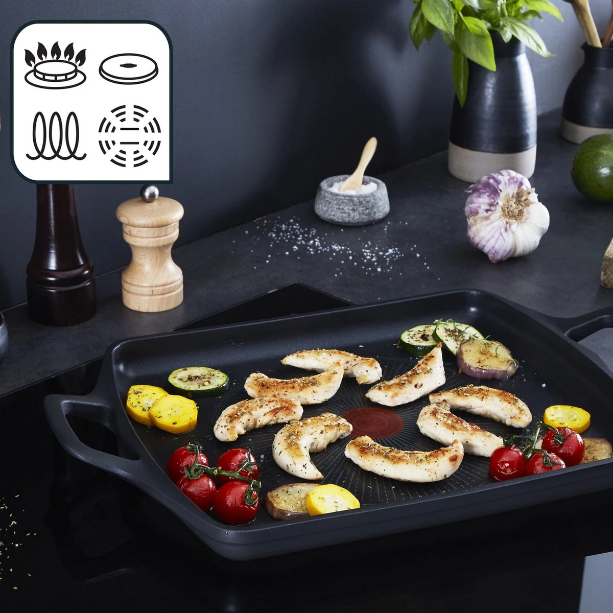 Tefal Robusto - Pan - Plancha - 26x32cm 5 Tefal Robusto - Pan - Plancha - 26x32cm - Afbeelding 3