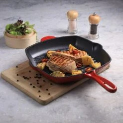 Cdealsz® Grillpan Gietijzer - Inductie - Rood - 28 Cm 15 Cdealsz® Grillpan Gietijzer - Inductie - Rood - 28 Cm -Keukenbenodigdheden 1200x1200 1379