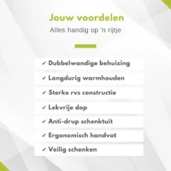 Hendi Thermoskan 1,5 Liter - Isoleerkan Met Drukknop - Zwart - Ø14,5x(H)23cm -Keukenbenodigdheden 1200x1200 138