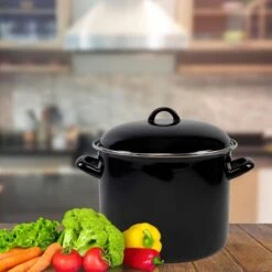 Orange85 Soeppan - Stamppot Pan - Inductie - Zwart - 8 Liter - Staal - Alle Warmtebronnen 8 Orange85 Soeppan - Stamppot Pan - Inductie - Zwart - 8 Liter - Staal - Alle Warmtebronnen -Keukenbenodigdheden 1200x1200 1433