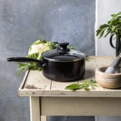 GreenPan Cambridge Steelpan 16cm - Zwart - Inductie - PFAS-vrij 27 GreenPan Cambridge Steelpan 16cm - Zwart - Inductie - PFAS-vrij -Keukenbenodigdheden 1200x1200 1497