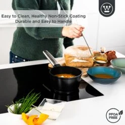 Westinghouse Performance Series - Steelpan Inductie 18cm - Zwart - Geschikt Voor Alle Warmtebronnen Inclusief Inductie En Ovenbestendig - Sauspan 12 Westinghouse Performance Series - Steelpan Inductie 18cm - Zwart - Geschikt Voor Alle Warmtebronnen Inclusief Inductie En Ovenbestendig - Sauspan -Keukenbenodigdheden 1200x1200 1537
