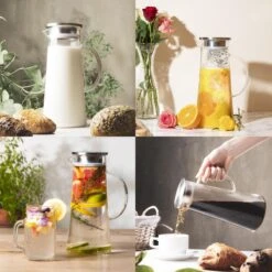 MÊZON® Schenkkan - Glazen Waterkan - Waterkaraf Voor Fruitwater - Multifunctionele Decanteer Karaf - Kan Met Deksel - 1.5L Capaciteit 14 MÊZON® Schenkkan - Glazen Waterkan - Waterkaraf Voor Fruitwater - Multifunctionele Decanteer Karaf - Kan Met Deksel - 1.5L Capaciteit -Keukenbenodigdheden 1200x1200 162