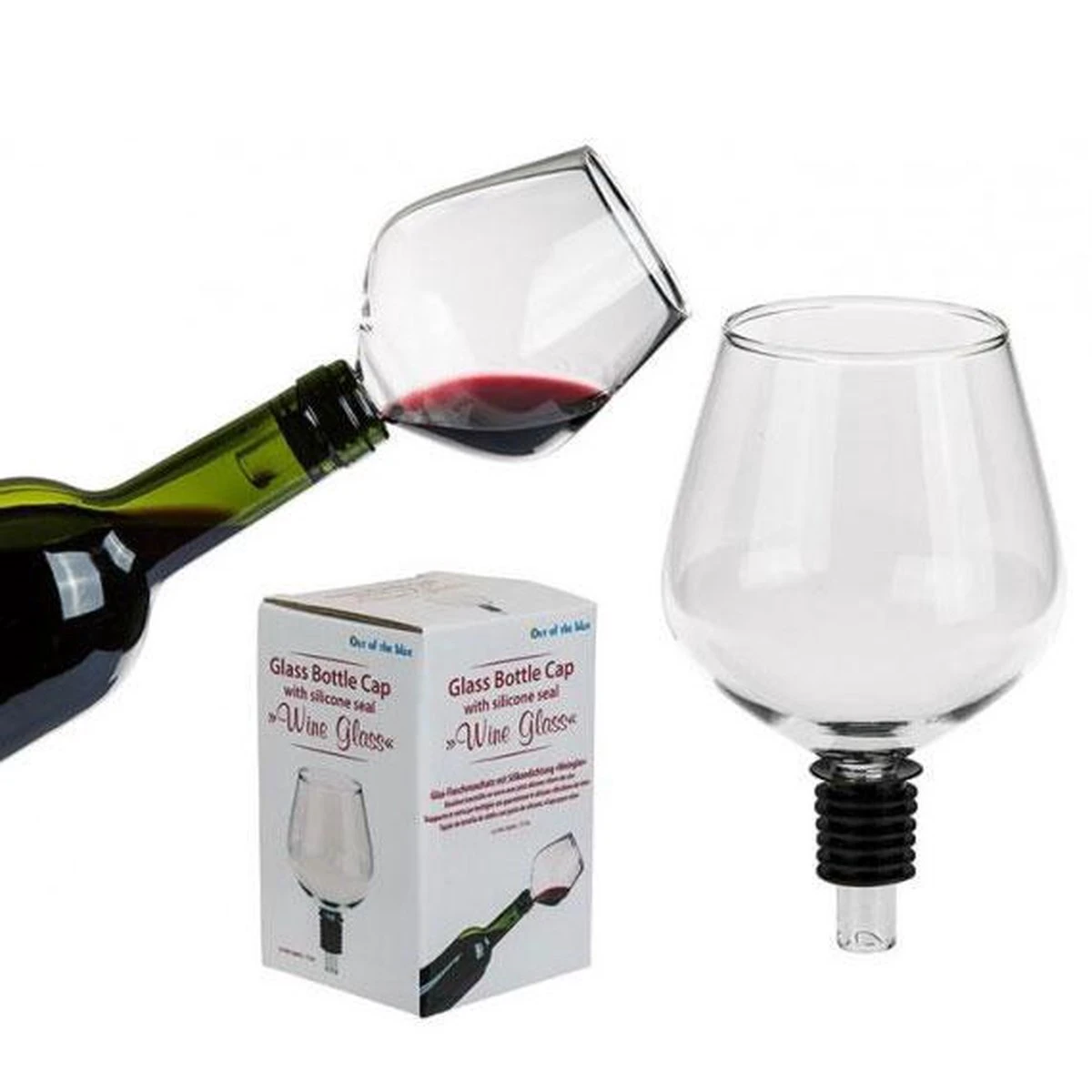 MikaMax Wijnfles Glas XXL - Groot Wijnglas - Past Standaard Kurk Op - 750ml 7 MikaMax Wijnfles Glas XXL - Groot Wijnglas - Past Standaard Kurk Op - 750ml - Afbeelding 5