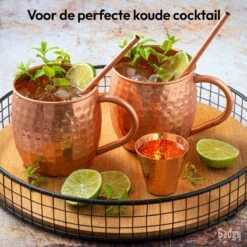 Gadgy Moscow Mule Bekers Set - 100% Koper - Cocktailset : 2 Cocktailglazen, 2 Rietjes & 1 Barmaatje -Keukenbenodigdheden 1200x1200 1732