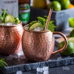Gadgy Moscow Mule Bekers Set - 100% Koper - Cocktailset : 2 Cocktailglazen, 2 Rietjes & 1 Barmaatje -Keukenbenodigdheden 1200x1200 1735