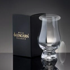 The Glencairn Whiskyglas- Plus Afdekglaasje(gratis) - Kristal - Handgemaakt In Schotland - Geschenkverpakking