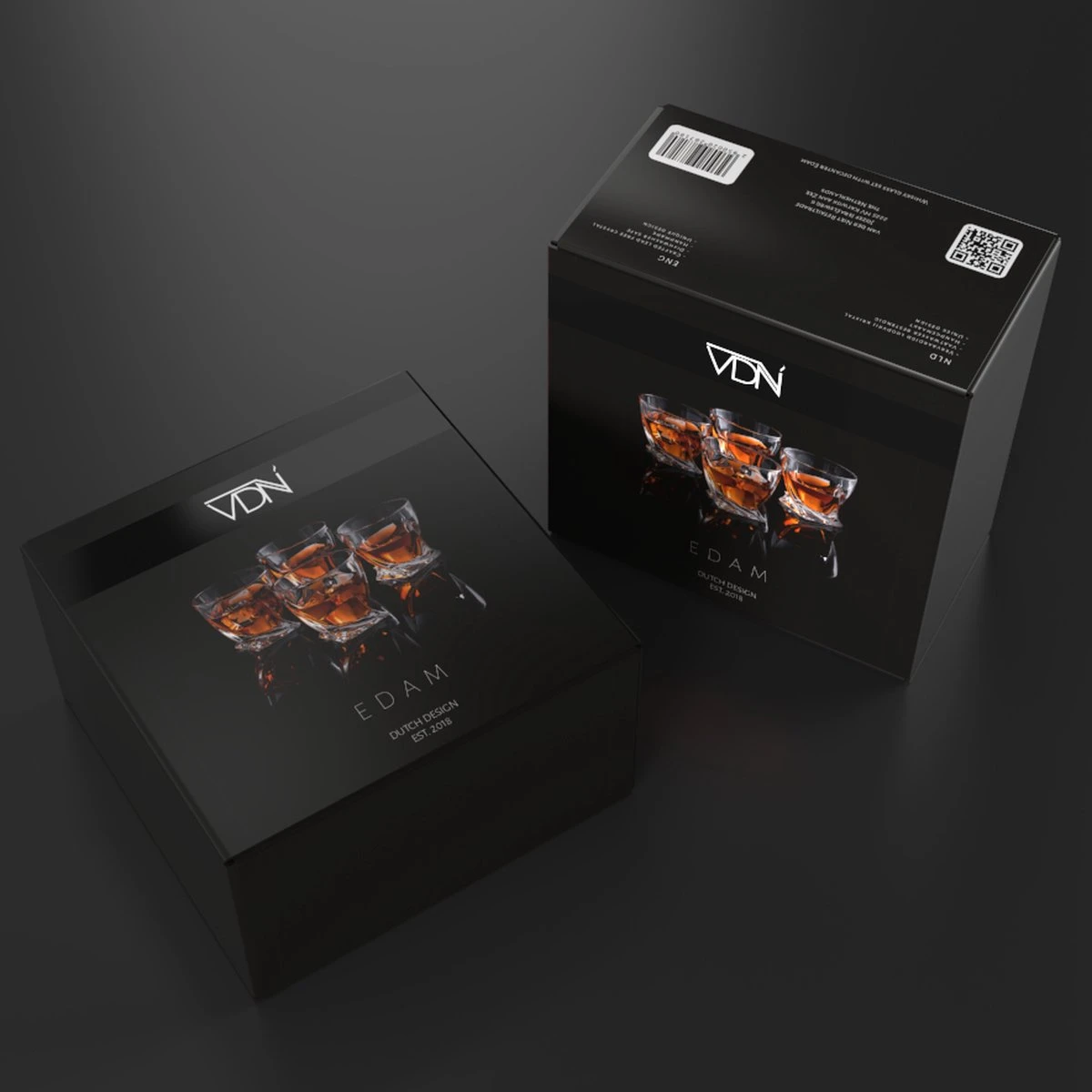 VDN Edam Whiskey Glazen Set Handgeblazen - 4 Whiskeyglazen – Tumbler - Loodvrij Kristal Glas 9 VDN Edam Whiskey Glazen Set Handgeblazen - 4 Whiskeyglazen – Tumbler - Loodvrij Kristal Glas - Afbeelding 7