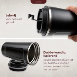 Nimma® Thermosbeker - 510 Ml - Koffiemok / Koffiebeker To Go - Travel Mug - Voor In De Auto - Rvs - Incl. E-Kookboek - Zwart 10 Nimma® Thermosbeker - 510 Ml - Koffiemok / Koffiebeker To Go - Travel Mug - Voor In De Auto - Rvs - Incl. E-Kookboek - Zwart -Keukenbenodigdheden 1200x1200 1862