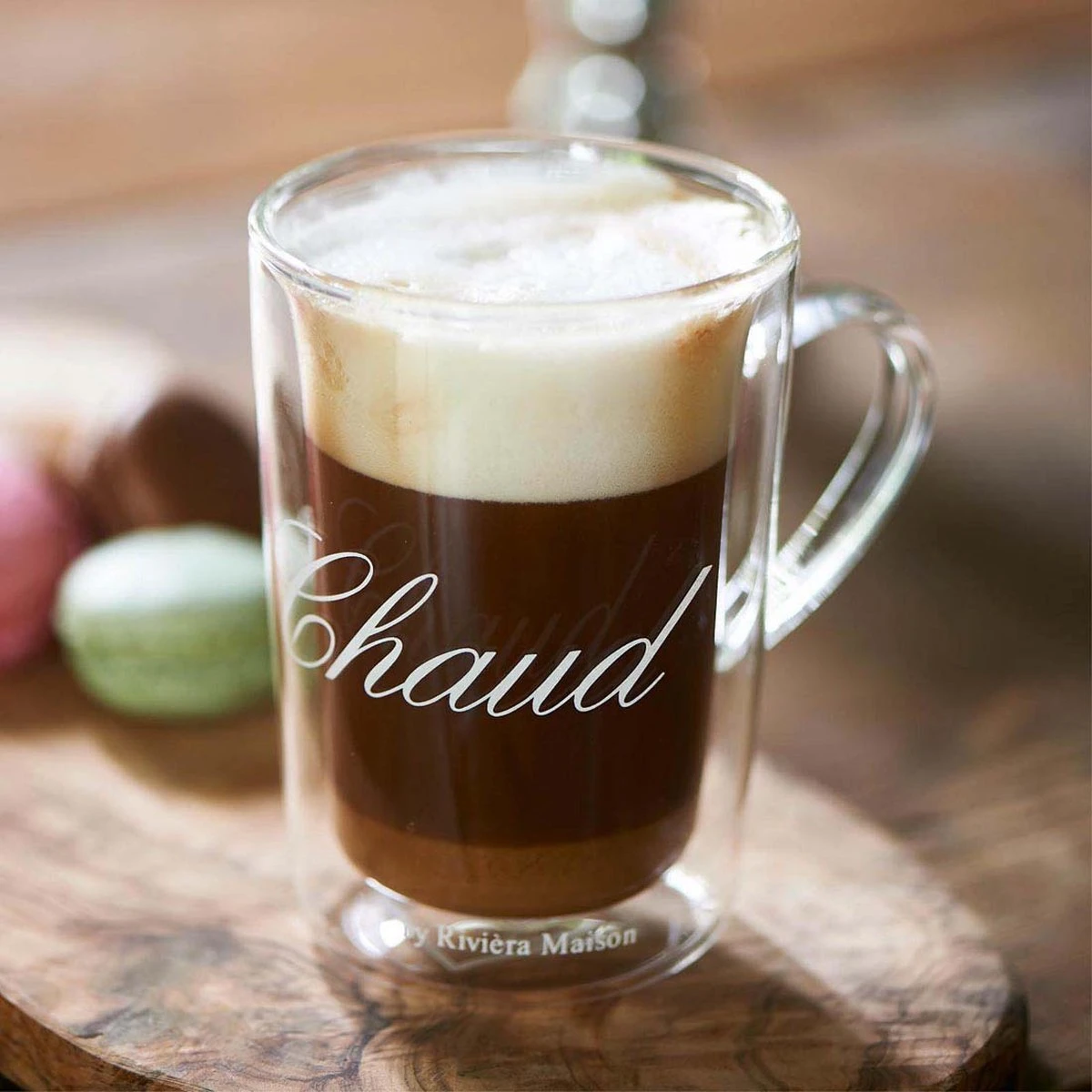 Riviera Maison Dubbelwandig Theeglas, Koffieglas Met Tekst - C'est Chaud Mug - Transparant - Glas 270 Ml - 1 Stuk 4 Riviera Maison Dubbelwandig Theeglas, Koffieglas Met Tekst - C'est Chaud Mug - Transparant - Glas 270 Ml - 1 Stuk - Afbeelding 2