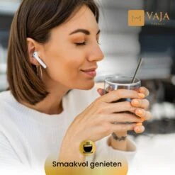 Vaja® Koffieglazen Set – Theeglazen Met Lepel – 350 Ml- Dubbelwandig - Cappuccino Glazen – Latte Macchiato Glazen - Theeglas 6 Stuks -Keukenbenodigdheden 1200x1200 1877