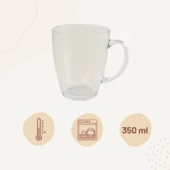 Orange85 Theeglazen Met Oor - 4 Stuks - 350 Ml - Groot Formaat - Transparant - Theekopjes 12 Orange85 Theeglazen Met Oor - 4 Stuks - 350 Ml - Groot Formaat - Transparant - Theekopjes -Keukenbenodigdheden 1200x1200 1920