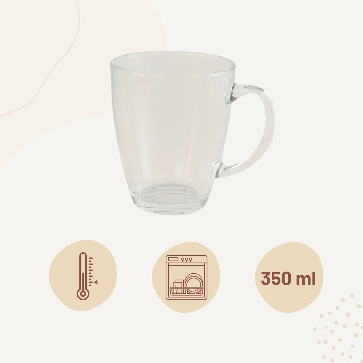 Orange85 Theeglazen Met Oor - 4 Stuks - 350 Ml - Groot Formaat - Transparant - Theekopjes 6 Orange85 Theeglazen Met Oor - 4 Stuks - 350 Ml - Groot Formaat - Transparant - Theekopjes - Afbeelding 4