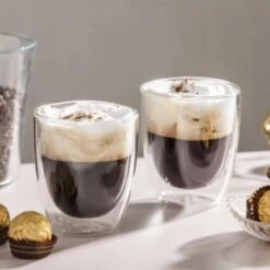 Dubbelwandige Koffieglazen - Cappuccino Glazen - Dubbelwandige Theeglazen - 300ML - 4x - Gratis Lepels 14 Dubbelwandige Koffieglazen - Cappuccino Glazen - Dubbelwandige Theeglazen - 300ML - 4x - Gratis Lepels -Keukenbenodigdheden 1200x1200 1928