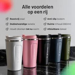Triple J® Koffiebeker To Go - Thermosbeker - BPA & Lekvrij - 510ml - Groen -Keukenbenodigdheden 1200x1200 193