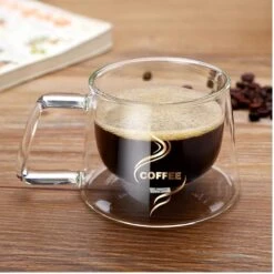 Dubbel Glas Koffie/thee Kop - 150ML - Geïsoleerde Koffie/thee Kop - Dubbel Glas - Koffie Kopjes - Koffie Kop - Dubbel Wandig Glas - Glazen Beker - Glazen Kopjes - Glazen Kop - Koffie Mok - Thee Glas -Keukenbenodigdheden 1200x1200 1933