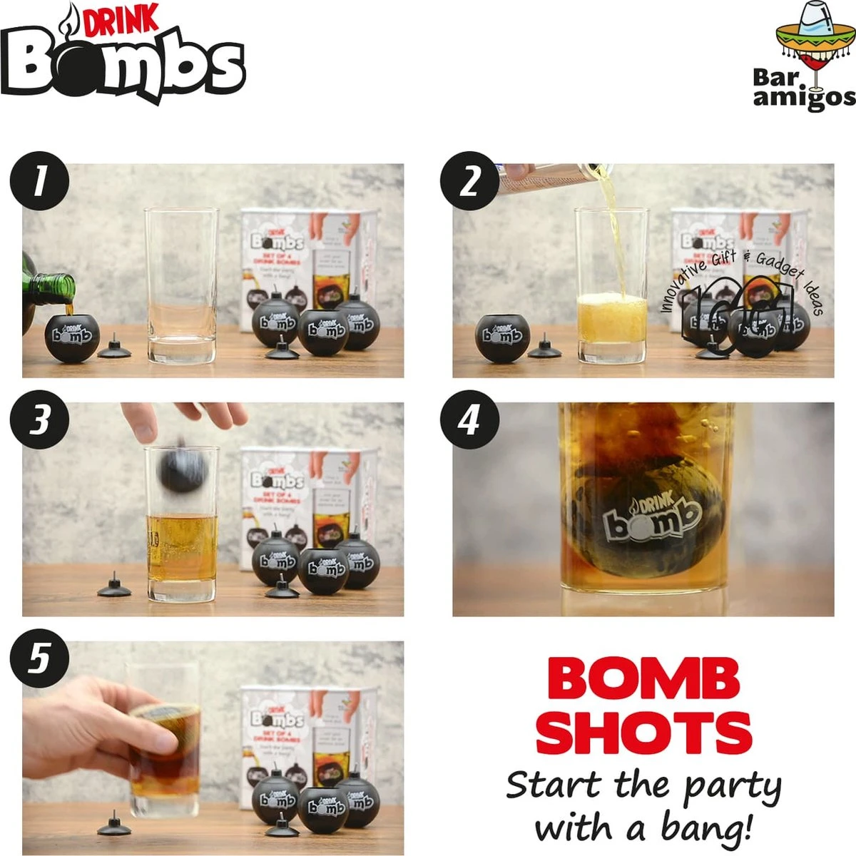 CKB LTD - Bomb Shots - Drank - Jagermeister Shotglaasjes Giftpack - Borrelglaasjes - Kunststof - Shotglazen - Zwart - 4 Stuks - Glazen Shotglas Likeur Drank Jagerbomb 22 CKB LTD - Bomb Shots - Drank - Jagermeister Shotglaasjes Giftpack - Borrelglaasjes - Kunststof - Shotglazen - Zwart - 4 Stuks - Glazen Shotglas Likeur Drank Jagerbomb - Afbeelding 20
