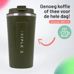 Triple J® Koffiebeker To Go - Thermosbeker - BPA & Lekvrij - 510ml - Groen -Keukenbenodigdheden 1200x1200 197