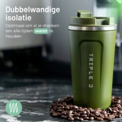 Triple J® Koffiebeker To Go - Thermosbeker - BPA & Lekvrij - 510ml - Groen -Keukenbenodigdheden 1200x1200 198