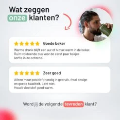 Triple J® Koffiebeker To Go - Thermosbeker - BPA & Lekvrij - 510ml - Groen -Keukenbenodigdheden 1200x1200 199