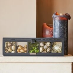 Riviera Maison Theedoos - Urban Loft Tea Box - Zwart -Keukenbenodigdheden 1200x1200 2011