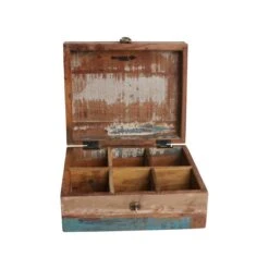 Raw Materials Scrapwood Theedoos – 6 Vakken – Gerecycled Hout -Keukenbenodigdheden 1200x1200 2019