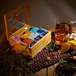 Bambuswald© Houten Theedoos Met 6 Vakken Gemaakt Van 100% Duurzame Bamboe 26 Bambuswald© Houten Theedoos Met 6 Vakken Gemaakt Van 100% Duurzame Bamboe -Keukenbenodigdheden 1200x1200 2039