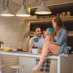 Relaxdays Voorraadbus Koffie - Koffieblik - Luchtdicht - Koffiebus - Zilver - Metaal Groot -Keukenbenodigdheden 1200x1200 2104