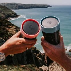 Circular&Co. Herbruikbare To Go Koffiebeker (rCUP) Zwart/geel 12oz/340ml -Keukenbenodigdheden 1200x1200 217