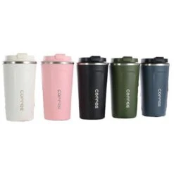 Koffiebeker To Go | Lekvrije Thermosbeker | Thermosfles | RVS Reisbeker | Dubbelwandige Travel Mug | 380 Ml | Zwart -Keukenbenodigdheden 1200x1200 224