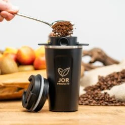 JOR Products® Thermobeker - Koffiezetapparaat - Koffiebonen - Thee - Koffiemachine - Thermoskan - Espressomachine - Reizen - Camping - Koffiefilterhouder -Keukenbenodigdheden 1200x1200 231