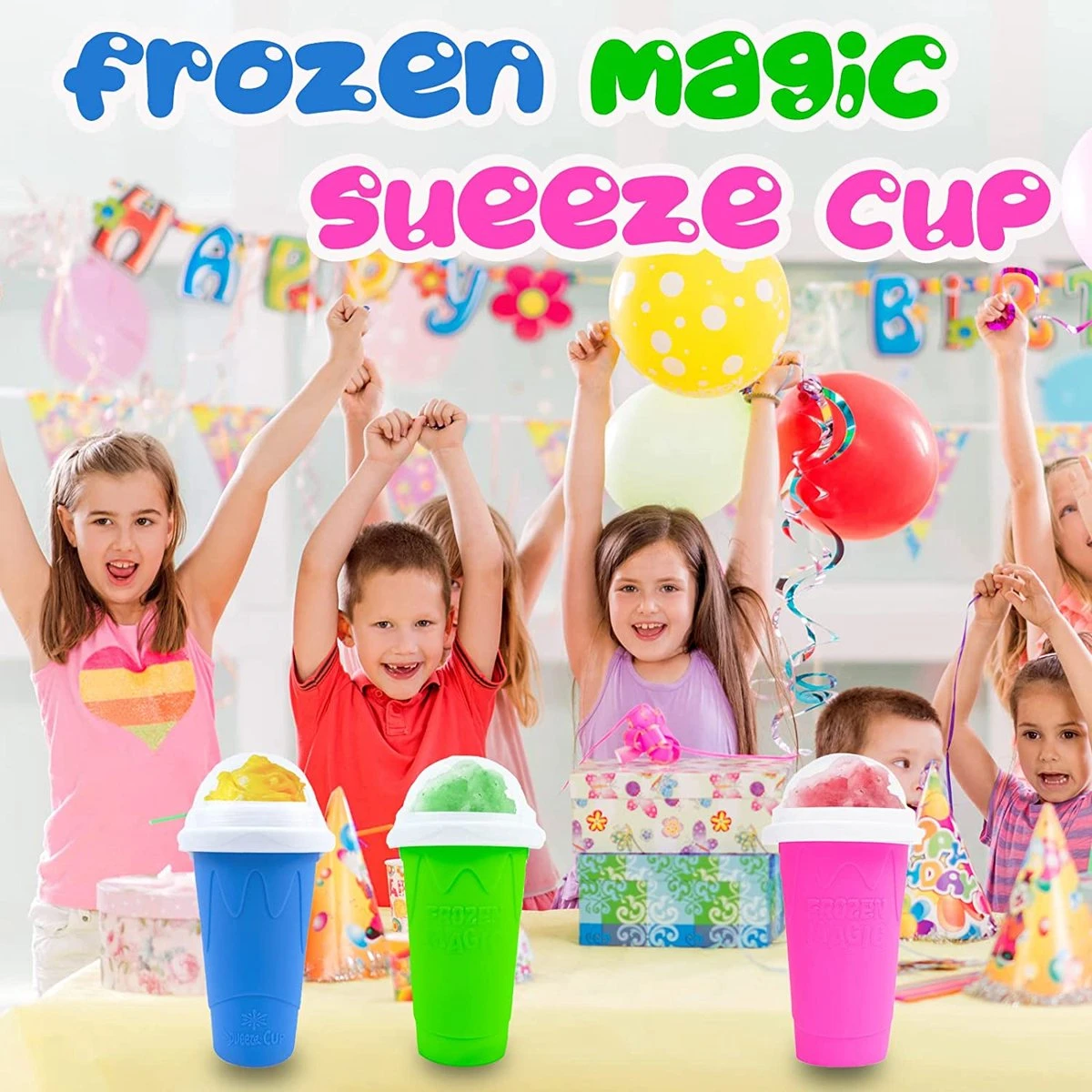 Igoods Slush Puppy Beker | Slush Maker | Slush Puppy | Slush Beker | Slush Puppy Maker - Blauw 4 Igoods Slush Puppy Beker | Slush Maker | Slush Puppy | Slush Beker | Slush Puppy Maker - Blauw - Afbeelding 2