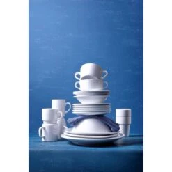 Bord Smalle Rand Mammoet Budgetline 16 Cm Wit 6 Stuk(s) -Keukenbenodigdheden 1200x1200 433