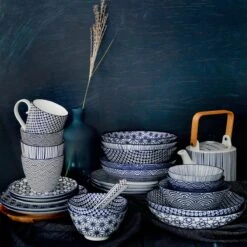 Tokyo Design Studio | Nippon Blue | Set Van 4 Borden Ø 25,7 Cm | Porselein 14 Tokyo Design Studio | Nippon Blue | Set Van 4 Borden Ø 25,7 Cm | Porselein -Keukenbenodigdheden 1200x1200 440