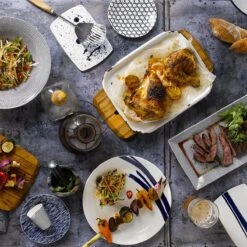 Royal Doulton Pacific - Pastaborden / Bordenset - Porselein - Wit / Blauw - ⌀ 22 Cm - 6 Stuks -Keukenbenodigdheden 1200x1200 450