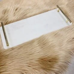 Cosy&Trendy Marmeren Dienblad Met Gouden Handvaten - 40 X 14 Cm -Keukenbenodigdheden 1200x1200 551