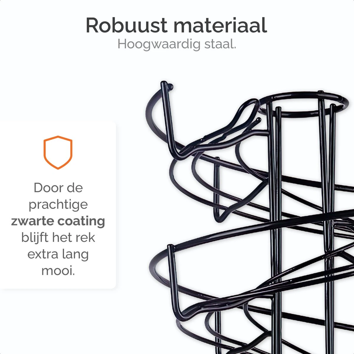 Goliving Eierrek - Eierhouder - Eiermand - Eieren Bewaren - Draaibaar - Ruimtebesparend - RVS - Zwart 4 Goliving Eierrek - Eierhouder - Eiermand - Eieren Bewaren - Draaibaar - Ruimtebesparend - RVS - Zwart - Afbeelding 2