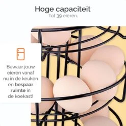 Goliving Eierrek - Eierhouder - Eiermand - Eieren Bewaren - Draaibaar - Ruimtebesparend - RVS - Zwart 12 Goliving Eierrek - Eierhouder - Eiermand - Eieren Bewaren - Draaibaar - Ruimtebesparend - RVS - Zwart -Keukenbenodigdheden 1200x1200 563